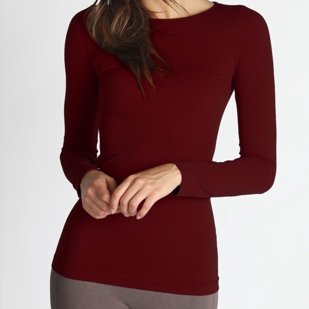 Nikibiki red, and charcoal long sleeve